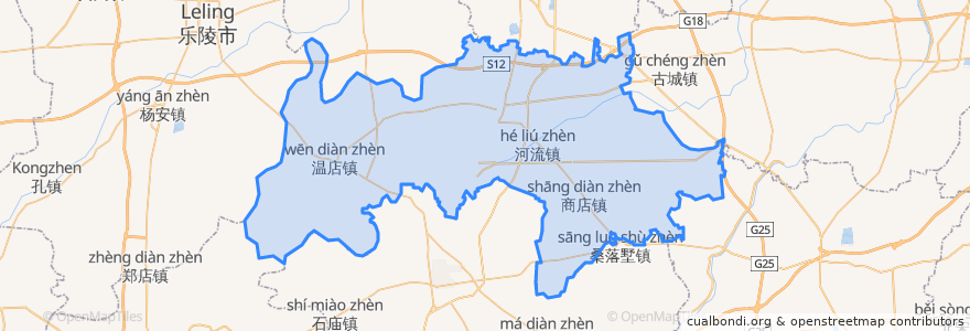 Mapa de ubicacion de 阳信县.