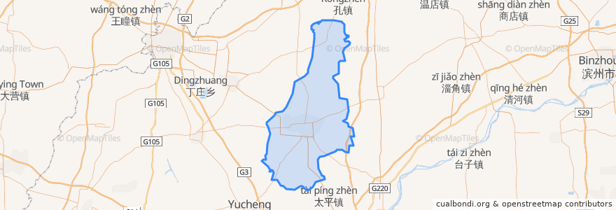 Mapa de ubicacion de 临邑县.