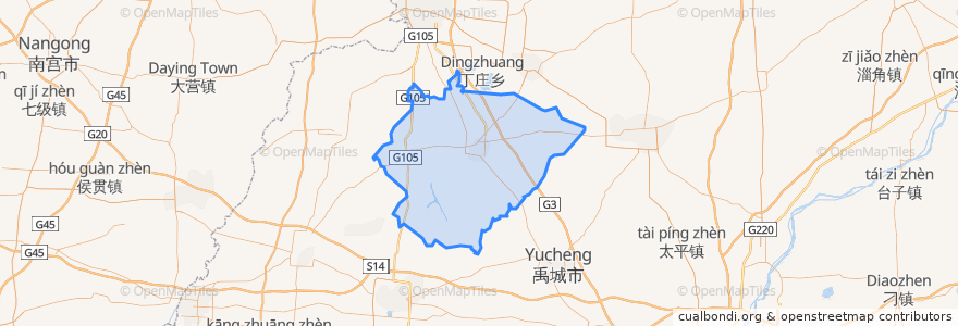 Mapa de ubicacion de 平原县.