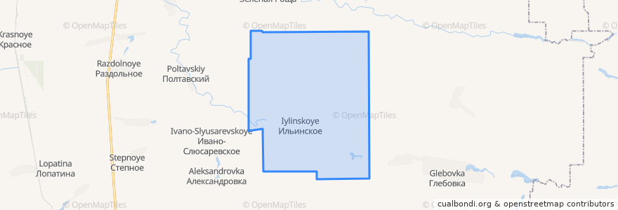 Mapa de ubicacion de Ильинское сельское поселение.