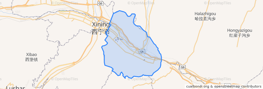 Mapa de ubicacion de 城东区.