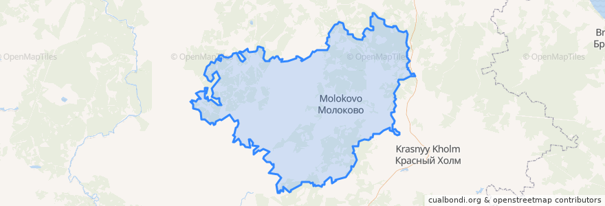 Mapa de ubicacion de Молоковский муниципальный округ.