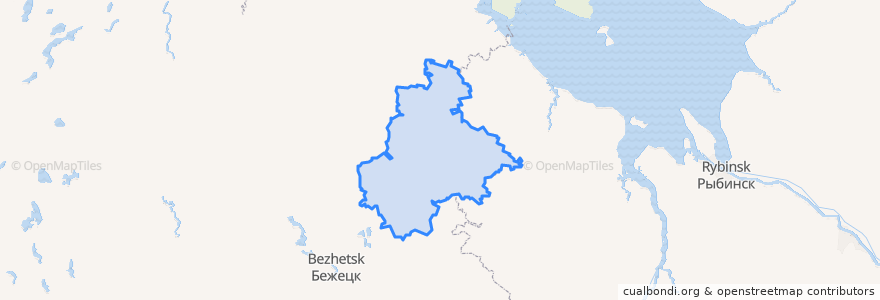 Mapa de ubicacion de Краснохолмский муниципальный округ.