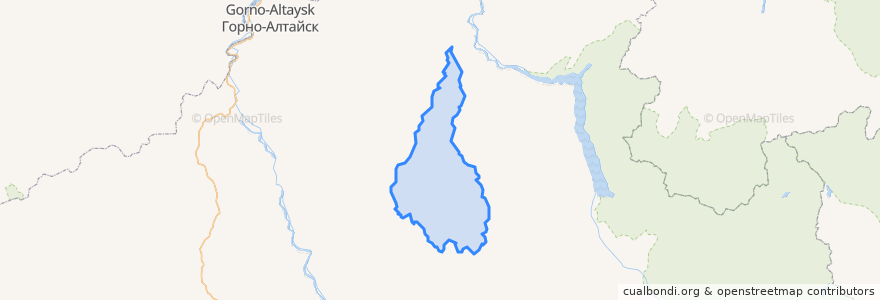 Mapa de ubicacion de Уйменское сельское поселение.