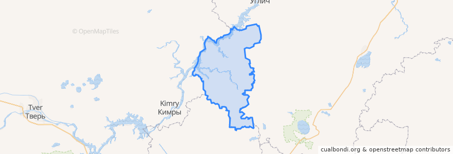 Mapa de ubicacion de Kalyazinsky District.