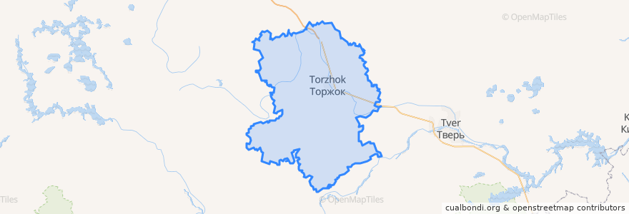 Mapa de ubicacion de Торжокский район.