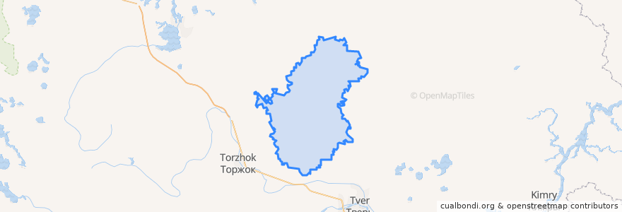 Mapa de ubicacion de Лихославльский муниципальный округ.