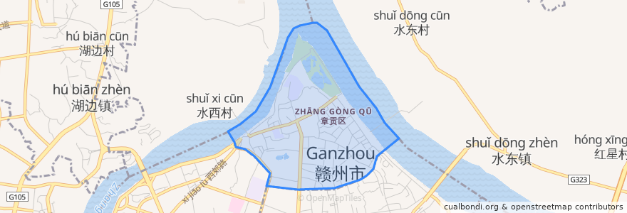 Mapa de ubicacion de 解放街道.