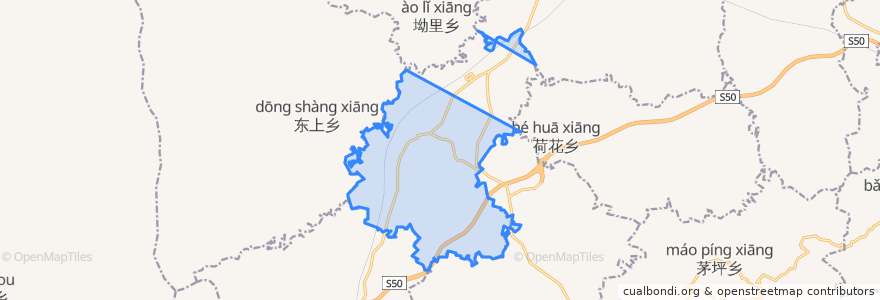 Mapa de ubicacion de 龙市镇.