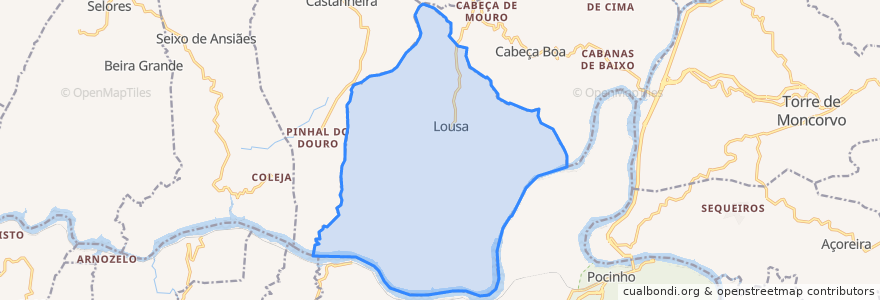 Mapa de ubicacion de Lousa.