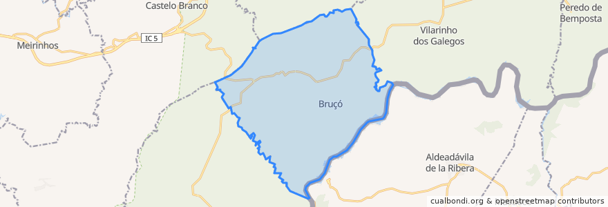 Mapa de ubicacion de Bruçó.