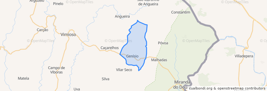 Mapa de ubicacion de Genísio.