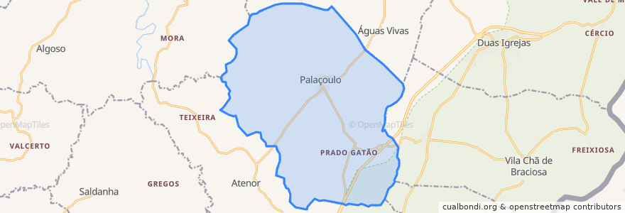 Mapa de ubicacion de Palaçoulo.