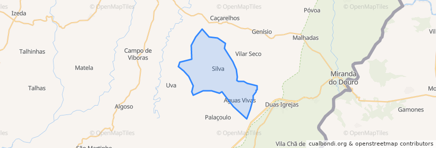 Mapa de ubicacion de Silva e Águas Vivas.