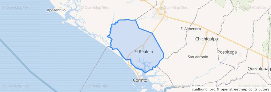 Mapa de ubicacion de El Realejo.