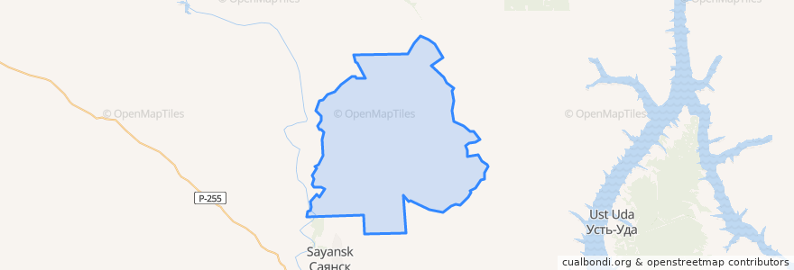 Mapa de ubicacion de Буринское сельское поселение.
