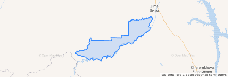 Mapa de ubicacion de Масляногорское сельское поселение.