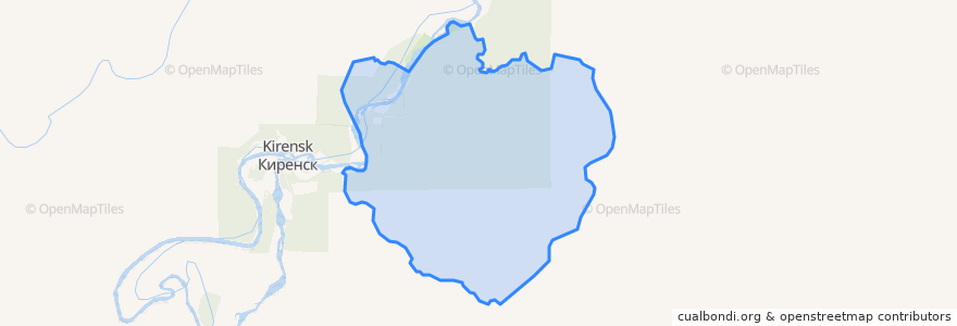 Mapa de ubicacion de Алексеевское городское поселение.