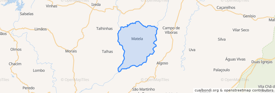 Mapa de ubicacion de Matela.