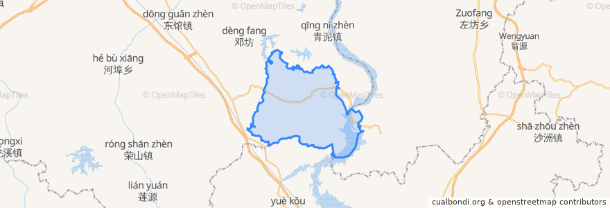 Mapa de ubicacion de 鹏田乡.