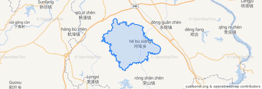 Mapa de ubicacion de 河埠乡.