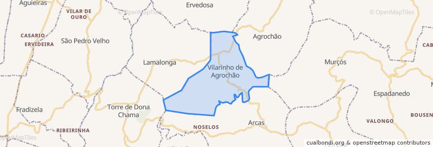 Mapa de ubicacion de Vilarinho de Agrochão.