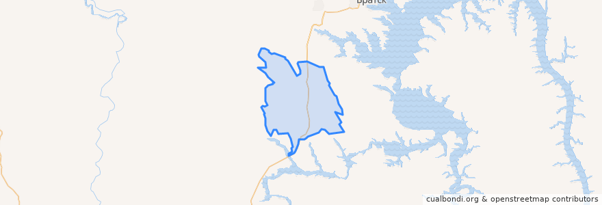Mapa de ubicacion de Покоснинское сельское поселение.