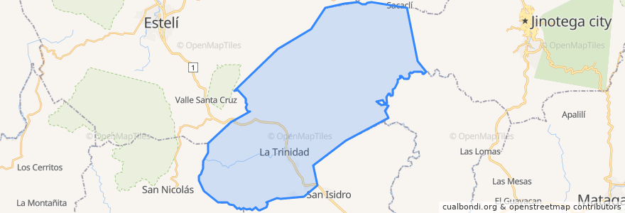 Mapa de ubicacion de La Trinidad.