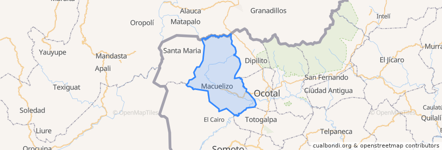 Mapa de ubicacion de Macuelizo.