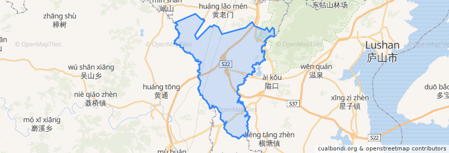 Mapa de ubicacion de 马回岭镇.