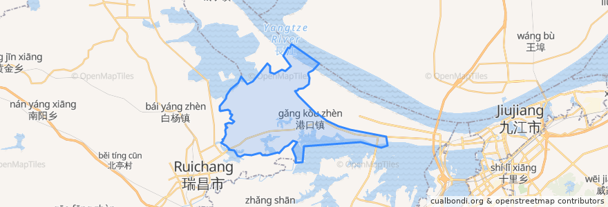 Mapa de ubicacion de 港口镇.