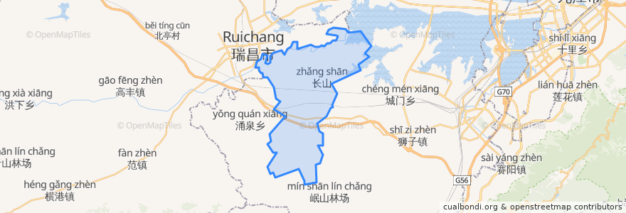 Mapa de ubicacion de 新塘乡.