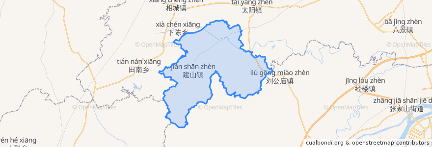 Mapa de ubicacion de 建山镇.