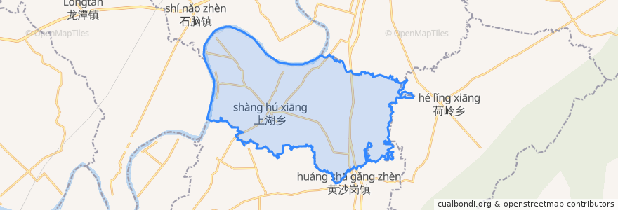 Mapa de ubicacion de 上湖乡.