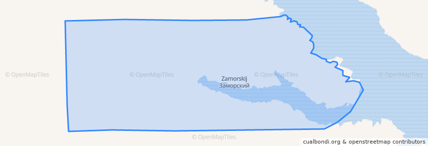 Mapa de ubicacion de Заморское сельское поселение.