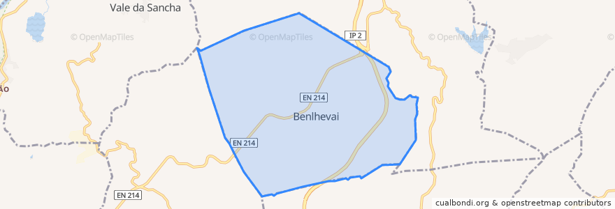 Mapa de ubicacion de Benlhevai.