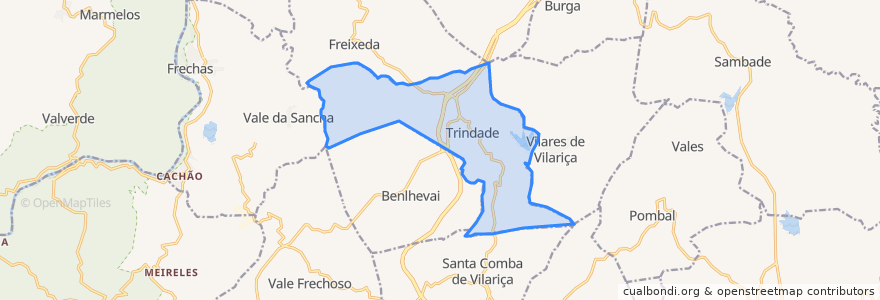 Mapa de ubicacion de Trindade.