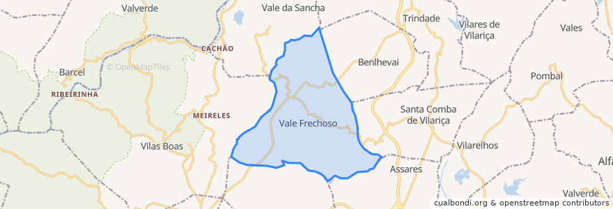 Mapa de ubicacion de Vale Frechoso.