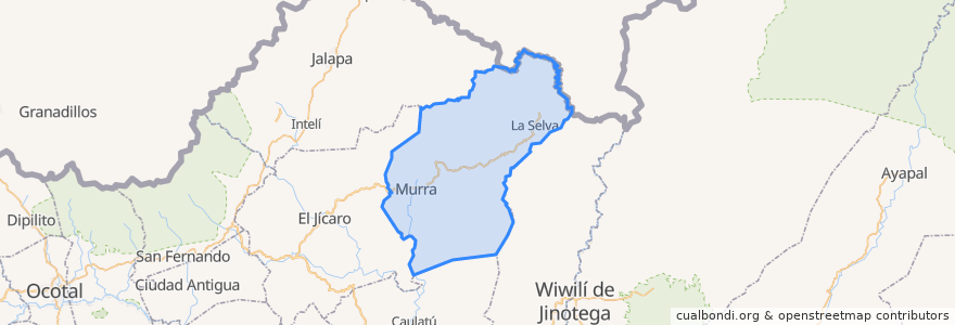 Mapa de ubicacion de Murra.