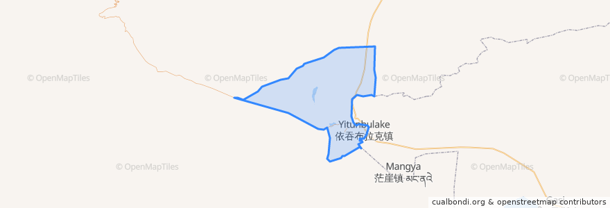 Mapa de ubicacion de 依吞布拉克镇 يېتىمبۇلاق بازىرى.