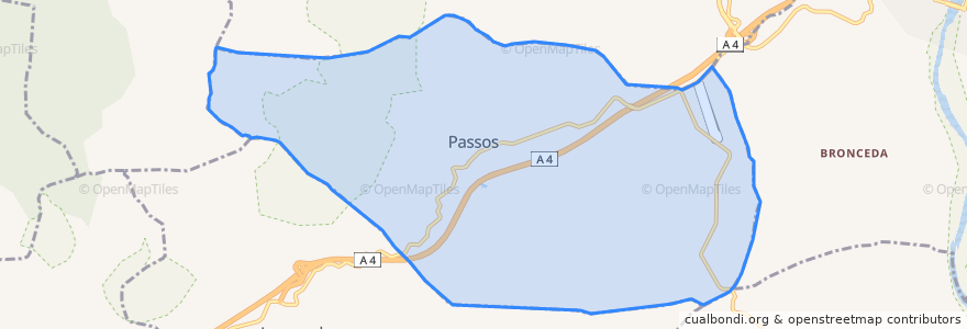 Mapa de ubicacion de Passos.