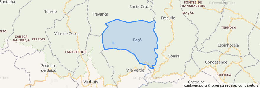 Mapa de ubicacion de Paçó.