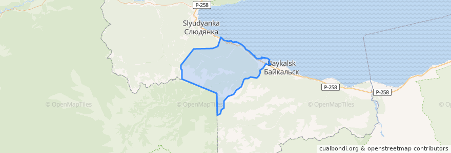 Mapa de ubicacion de Утуликское сельское поселение.