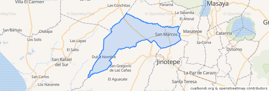 Mapa de ubicacion de San Marcos.