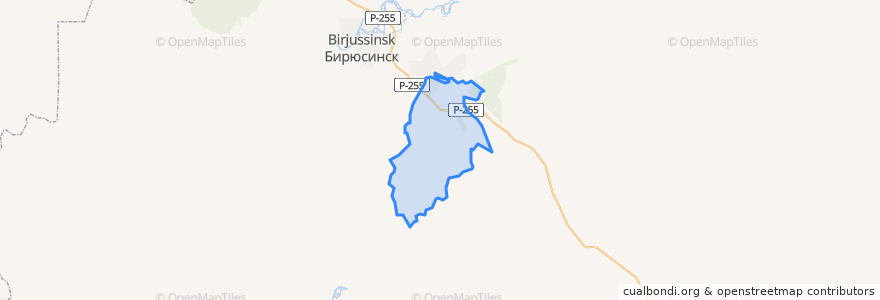 Mapa de ubicacion de Березовское сельское поселение.