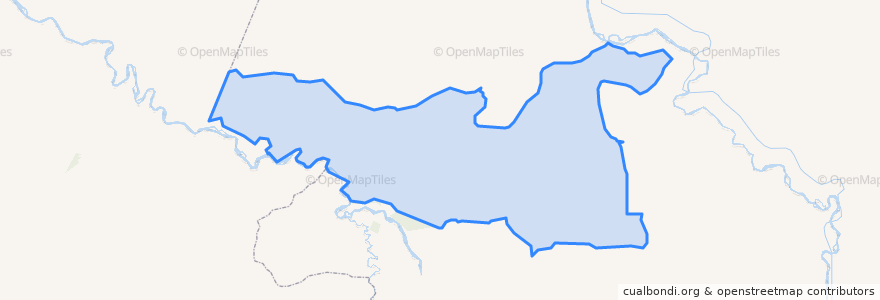 Mapa de ubicacion de Новобирюсинское городское поселение.