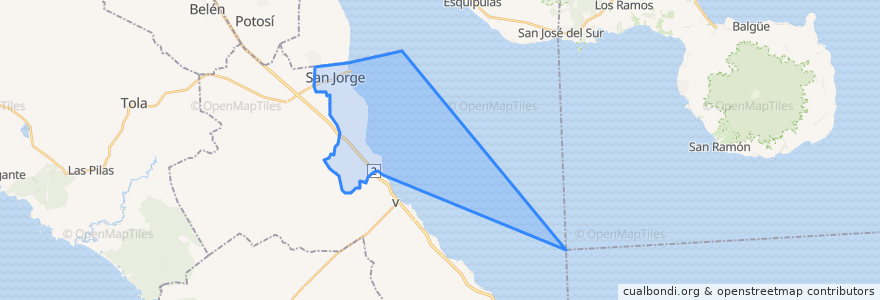 Mapa de ubicacion de San Jorge.