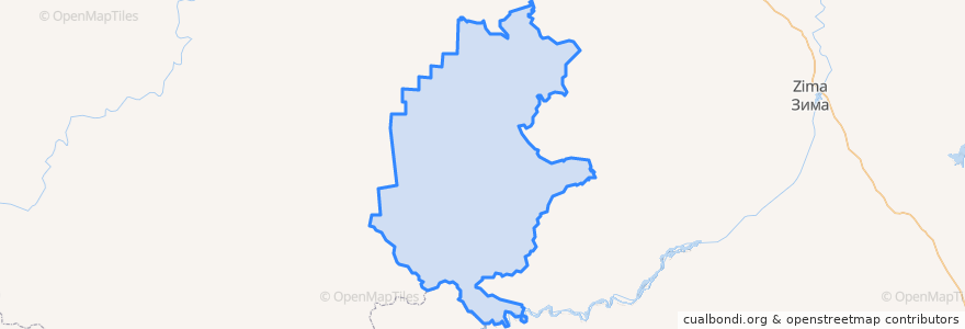 Mapa de ubicacion de Кирейское сельское поселение.