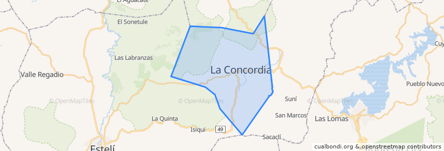 Mapa de ubicacion de La Concordia.