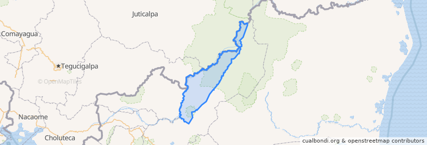 Mapa de ubicacion de Wiwilí de Jinotega.